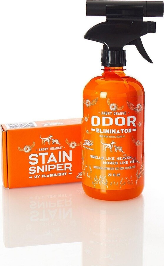Angry Orange 24 oz Pet Odor Eliminator and Stain Sniper Bundle