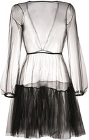 Thumbnail for your product : Alchemy Sheer Ruffled-Hem Dress