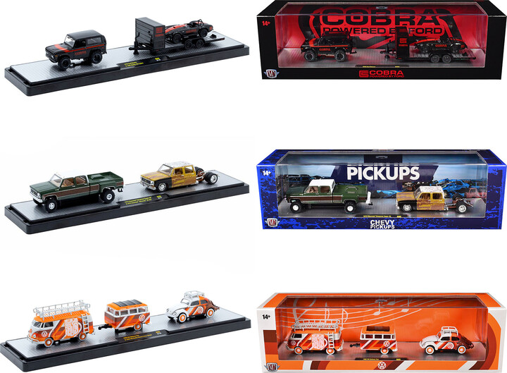 M2 Auto Haulers Set of 3 Trucks Release 90 Limited Edition to 8000 pieces Worldwide 1/64