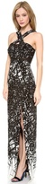 Thumbnail for your product : Yigal Azrouel Branch Border Print Gown