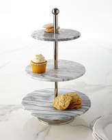 Thumbnail for your product : Godinger White Marble Three-Tier Server