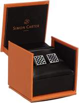 Thumbnail for your product : Simon Carter Small square checkers cufflink