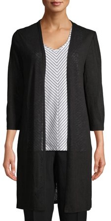 time and tru black cardigan