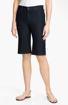 Thumbnail for your product : NYDJ 'Haley' Stretch Denim Shorts (Black) (Petite)
