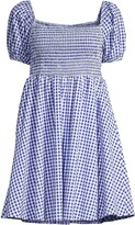 Thumbnail for your product : Lea & Viola Smocked Checked Dress