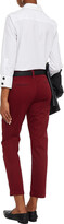 Thumbnail for your product : Current/Elliott The Confident Cropped Stretch-cotton Slim-leg Pants