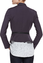 Thumbnail for your product : Rebecca Taylor Cap-Sleeve Lace-Print Top