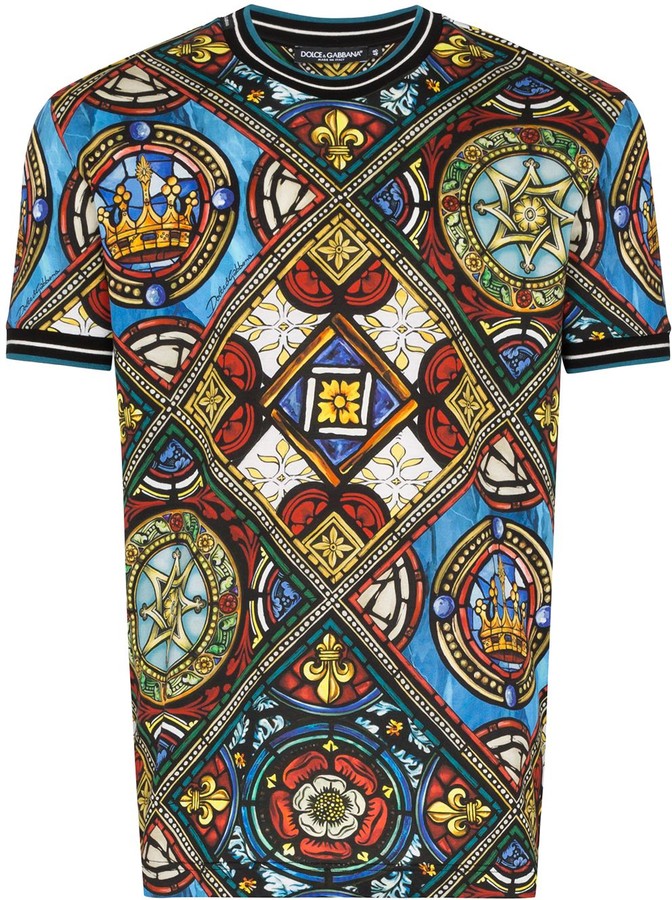 Dolce & Gabbana King's Age printed cotton T-shirt - ShopStyle