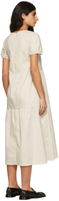 S Max Mara Off-White Calipso Midi Dress