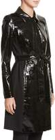 Thumbnail for your product : Lafayette 148 New York Paola Tech Combo Patent Leather Trench Coat