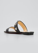 Thumbnail for your product : Christian Louboutin Simple Bille Metallic Stud Slide Sandals