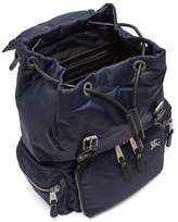Thumbnail for your product : Burberry Equestrian Knight Plaque Padded Backpack - Womens - Navy
