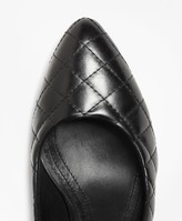 Thumbnail for your product : Brooks Brothers Quilted Leather Slingbacks