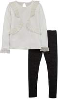 Thumbnail for your product : Very Frill Top With Sparkle Legging Set
