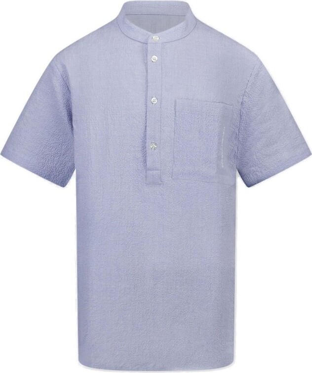 Emporio Armani Kids Logo-Embroidered Short-Sleeved Shirt