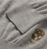 Thumbnail for your product : Alexander McQueen Skull Intarsia Cashmere Cardigan