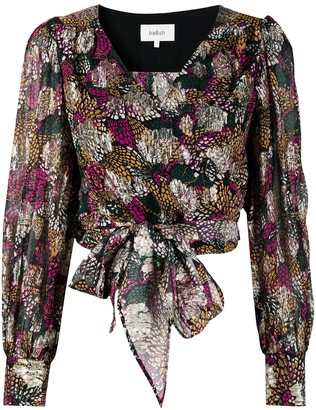 BA&SH Leia floral-print wrap blouse