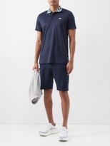 Thumbnail for your product : J. Lindeberg Lux Bridge Patterned-collar Polo Shirt - Navy
