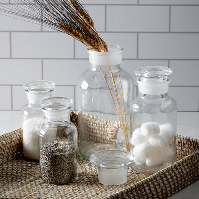 Anchor Hocking Anchor Hocking; 4 Piece Etched Apothecary Set