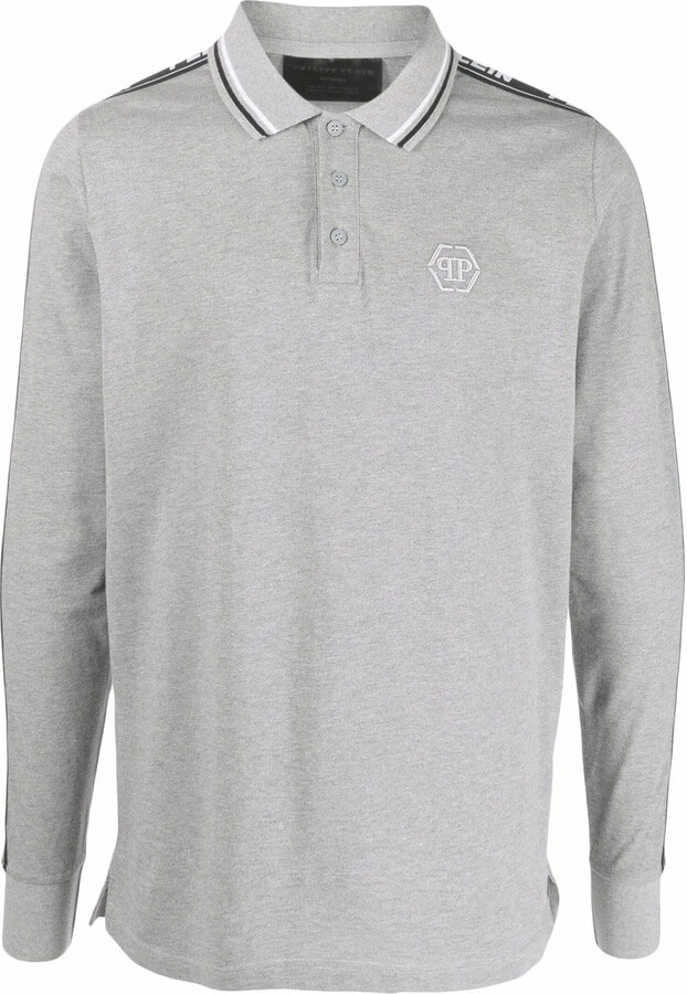 Philipp Plein Logo Embroidered Polo Shirt