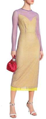 Diane von Furstenberg Cotton-Blend Lace Midi Dress