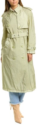 Burberry Garment Dyed Nylon Trench Coat