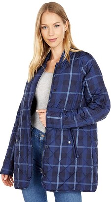 Ilse Jacobsen Art Quilted Plaid Coat w/ Stand Up Collar - ShopStyle