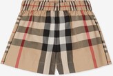 Thumbnail for your product : Burberry Childrens Panelled Check Cotton Shorts Size: 12M