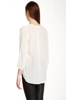 Thumbnail for your product : Rebecca Taylor Silk Blend Clip Dot Blouse