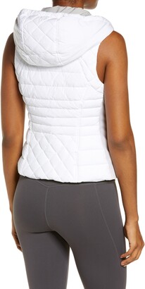 Blanc Noir Solitaire Hooded Quilted Vest