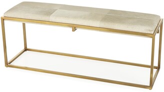 Jamie Young Shelby Hairhide Bench