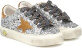Thumbnail for your product : Golden Goose Kids May glitter sneakers