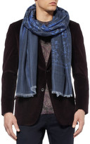 Thumbnail for your product : Etro Woven Wool and Modal-Blend Scarf