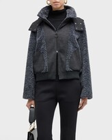 Thumbnail for your product : Akris Punto Hooded Faux-Fur Combo Jacket