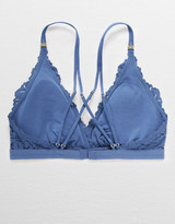 Thumbnail for your product : aerie Palm Lace Plunge Padded Bralette