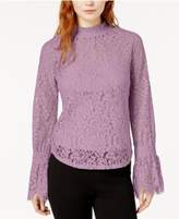 Thumbnail for your product : Bar III Mock-Neck Lace Top, Created for Macy's