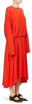 Thumbnail for your product : Cédric Charlier Tucked Pleat-Back Midi Dress