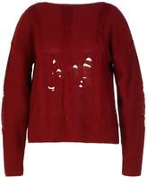 Thumbnail for your product : boohoo Plus Distressed Knitted Jumper