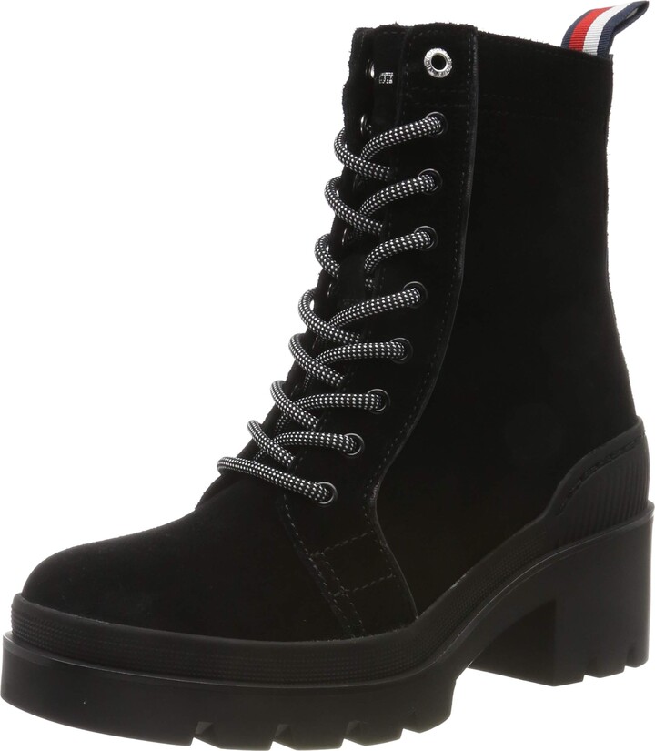 tommy hilfiger lace up ankle boots