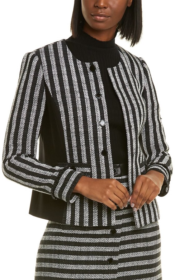 Karl Lagerfeld Paris Tweed Jacket ShopStyle