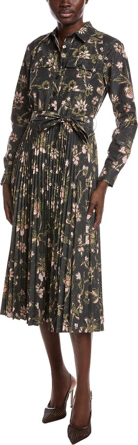 Derek Lam 10 Crosby Kenza Pleated Midi Dress