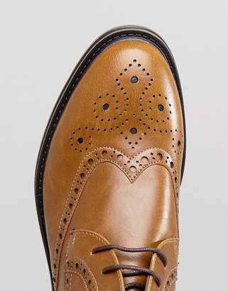 New Look Brogue Boots In Tan