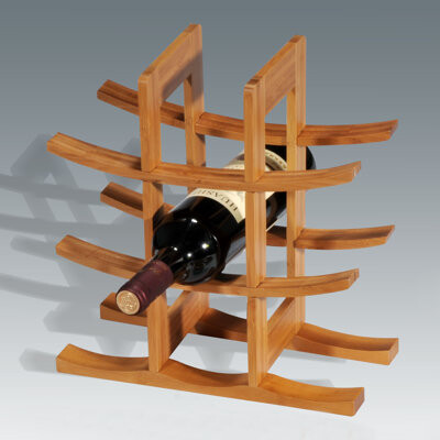 Creative Home 9 Bottle Tabletop Wine Bottle Rack