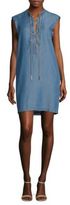 Thumbnail for your product : MICHAEL Michael Kors Lace-Up Chambray Dress