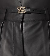 Thumbnail for your product : Fendi High-rise leather straight pants