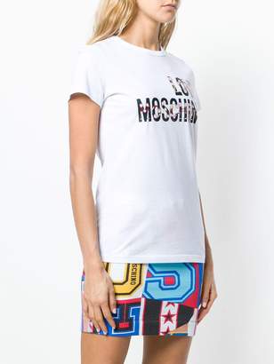 Love Moschino Cheerleader Doll logo T-shirt