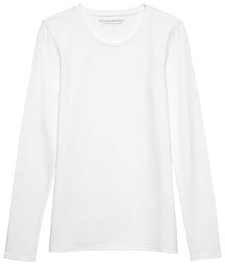 Banana Republic Stretch Cotton-Modal Fitted Crew-Neck T-Shirt
