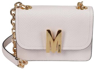 Moschino White Women's Shoulder Bags | Shop the world's largest 