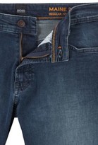 Thumbnail for your product : Boss Regular-fit jeans in dark-blue super-stretch denim