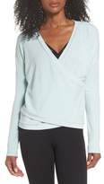 Thumbnail for your product : Zella For the Love Faux Wrap Top